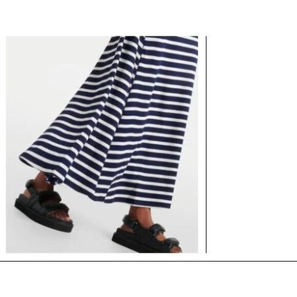 POLO RALPH LAUREN Maxi Tshirt Dress Small Navy Blue Stripe Preppy Nautical NWT - Picture 12 of 12